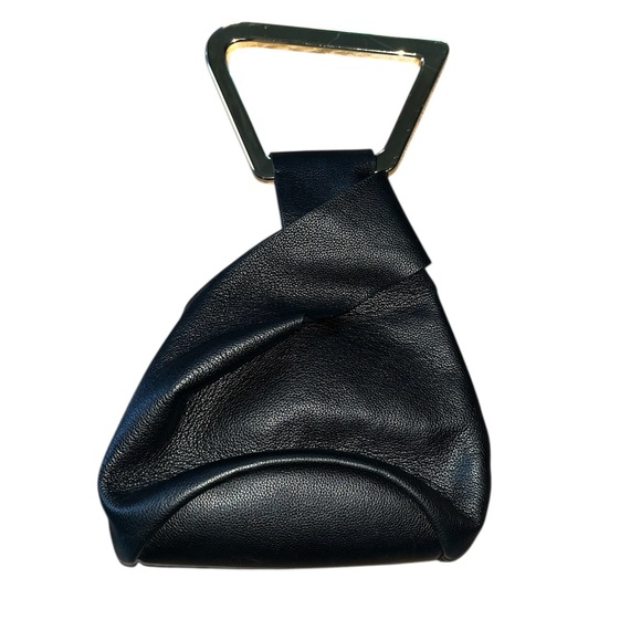 CULT GAIA LEATHER MINI ASTREA BLACK TOTE - Picture 3 of 5